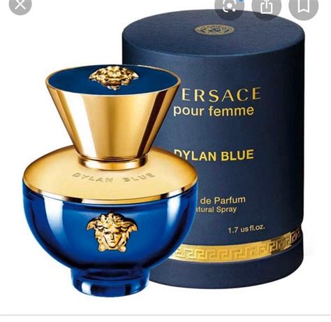 Versace aftershave blue bottle